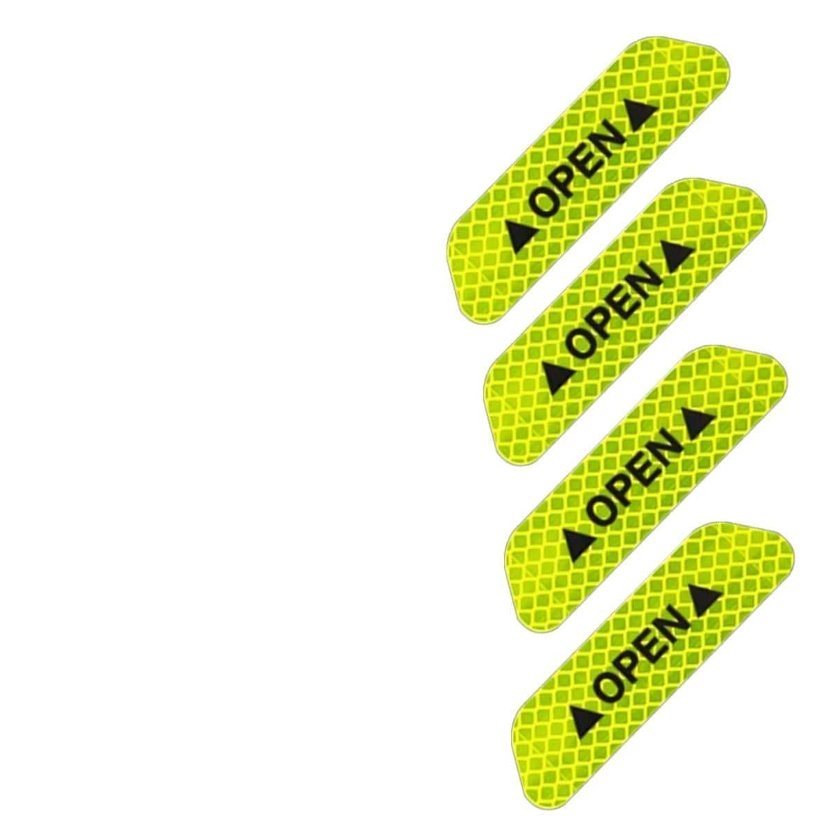 YDSTNiu 4 Pack Car Door Open Warning Reflective Stickers for Toyota CELICA T23 (Bj. 1999-2005), Waterproof High Visibility Safety Decals for Night Vehicle Protection,Yellow