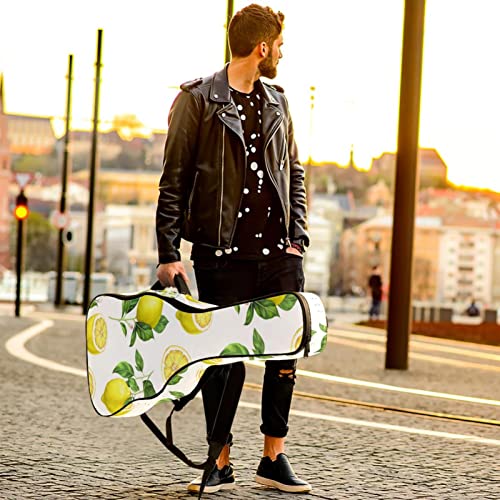 Housse imperméable pour guitare acoustique avec double bandoulière et poche Motif citron jaune, Multicolore 01., 42.9×16… - Les Beatles, Paul McCartney, John Lennon, RIngo Starr, George Harrison Housse imperméable pour guitare acoustique avec double bandoulière et poche Motif citron jaune, Multicolore 01., 42.9x16… – Image 7