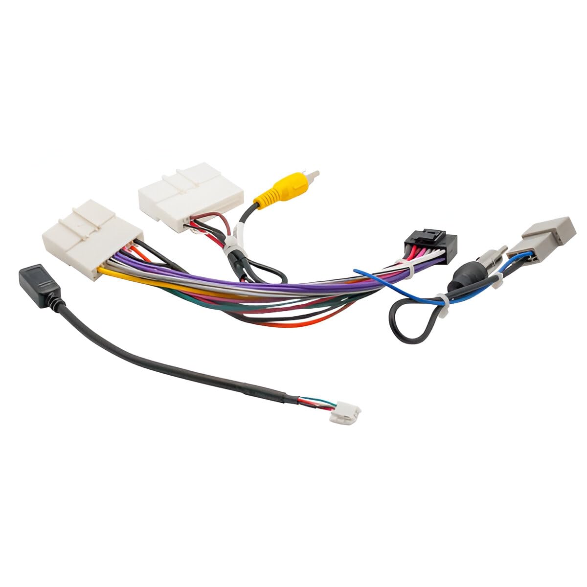 Sound way - Adaptateur d'interface ISO, récupération de caméra et Faisceau Câble Connecteur ISO Compatible avec Nissan