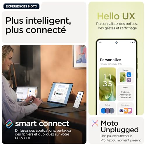 Moto g 86 8, 256 Go, Smartphone debloqué, écran 6,67", Appareil Photo 50 MP, Batterie 5200 mAh, Golden Cypress (Vert), Coque de Protection et câble USB C Inclus