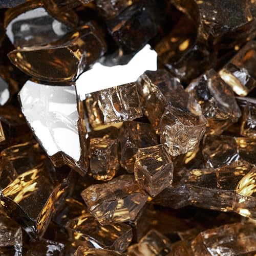 MSI Copper Brown 1/2 in. Reflective Tempered Fire Glass Rocks 20 lb - image 3