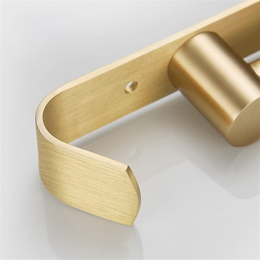 Porte-Serviettes Porte-Serviettes pivotant, Porte-Serviettes en Laiton Total doré brossé, Porte-Serviettes de Salle de Bain Noir fixé au Mur, Porte-Serviettes de Salle de Bain pour Cuisine d