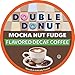Double Donut Coffee Medium Roast Decaf Coffee Pods, Mocha Nut Fudge Flavored, for Keurig K-Cup Machines, 80 Single-Serve Capsules per Box
