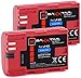 Produktbild Baxxtar Pro Akku LP-E6-2040mAh (2X) - Ersatz für Akku Canon LP-E6 mit Infochip - Intelligentes Akkusystem -