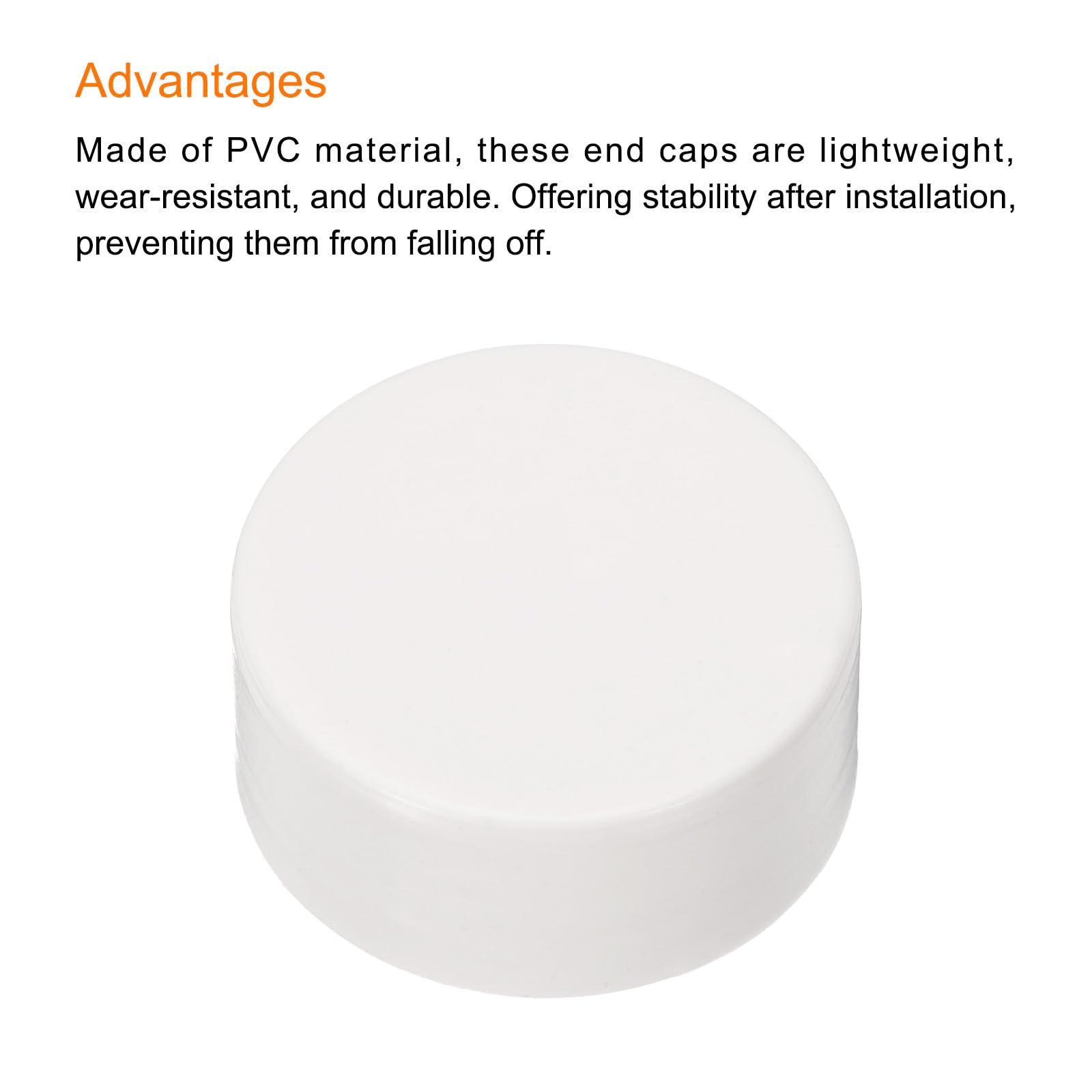 QUARKZMAN Copritubi Pvc, Tappi Terminali per Tubi, Tappi Terminali Interni Pvc da 32 Mm, Tappi Rotondi per Condotti Elettrici, 20pz