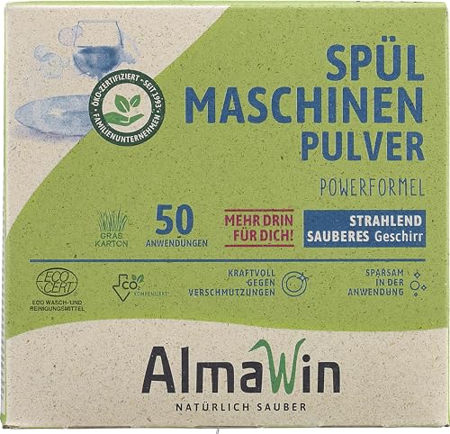 AlmaWin Bio Spülmaschinen Pulver (2 x 1,25 kg)