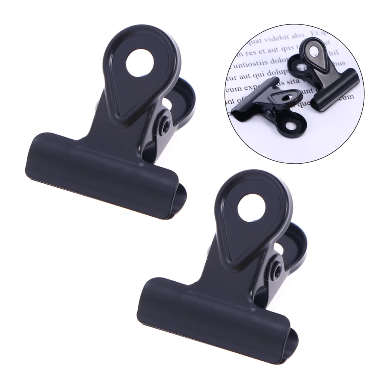 Lurrose 30pezzi Clip Metallo Con Molla Binder Clips e Fermagli Per Carta Rame Per Organizzazione e Creatività Ufficio e Casa