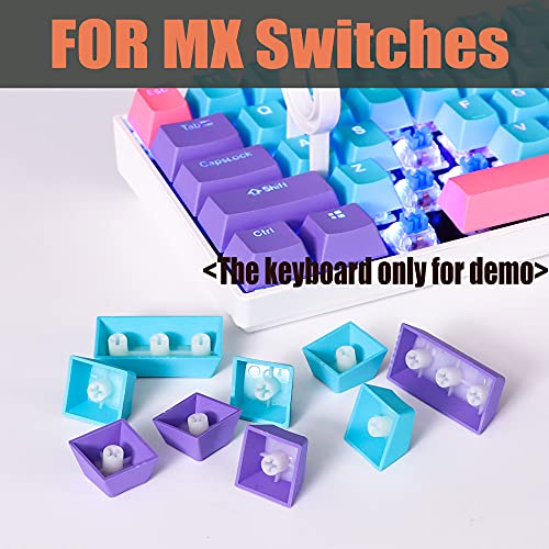 Image of GTSP 61 Keycaps 60 Percent, OEM Profile PBT Keycap Set with Key Puller for Mechanical Keyboard Joker (Only keycaps) Blue