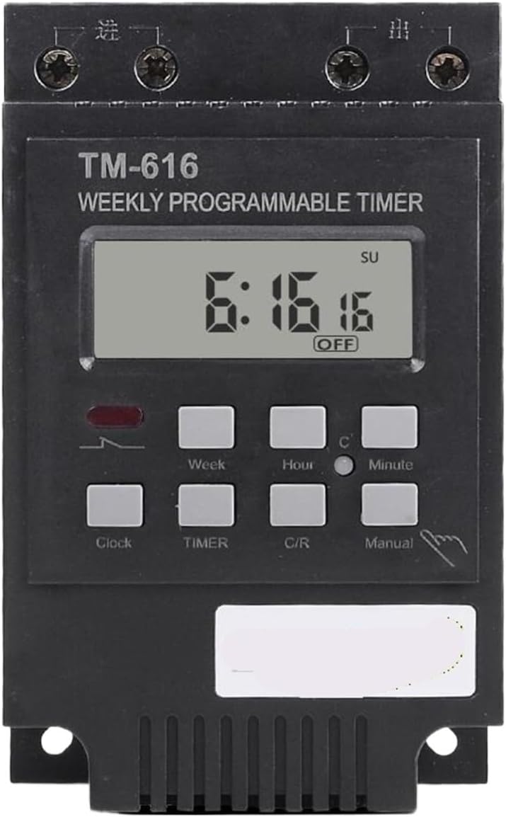 30amp Control Load Dc 12v Timer Switch 7 Days 17on/Off Programmable 24hrs Digital Time Relay