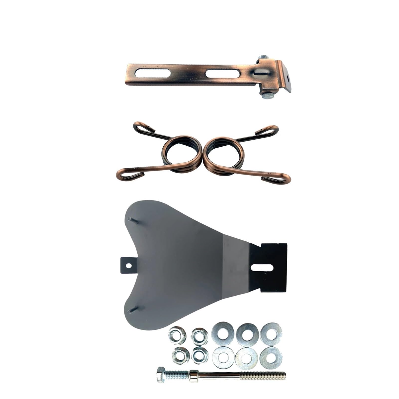 Fotel motocyklowy Motocykl Solo Seat płyta bazowa nożycowa poduszka montażowa zestaw wsporników pasuje do Harley Sportster XL883 1200 48(Bronze)