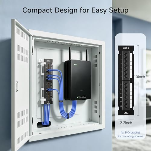 Elimina el caos de red con el panel vertical Cable Matters 180058 Cat6 5