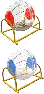 Balacoo 2Pcs Hamster Bracket Running Wheel Hamster cage Wheel Hamster Running Wheel Running for Rat Hamster Exercise Wheel Sport Toys pet Toy Pet Supplies pp Small Animals