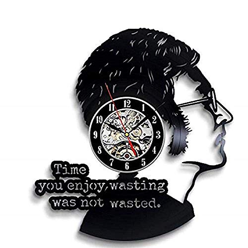 John Lennon Die Beatles Art Horloge murale en vinyle avec éclairage LED - Les Beatles, Paul McCartney, John Lennon, RIngo Starr, George Harrison John Lennon Die Beatles Art Horloge murale en vinyle avec éclairage LED