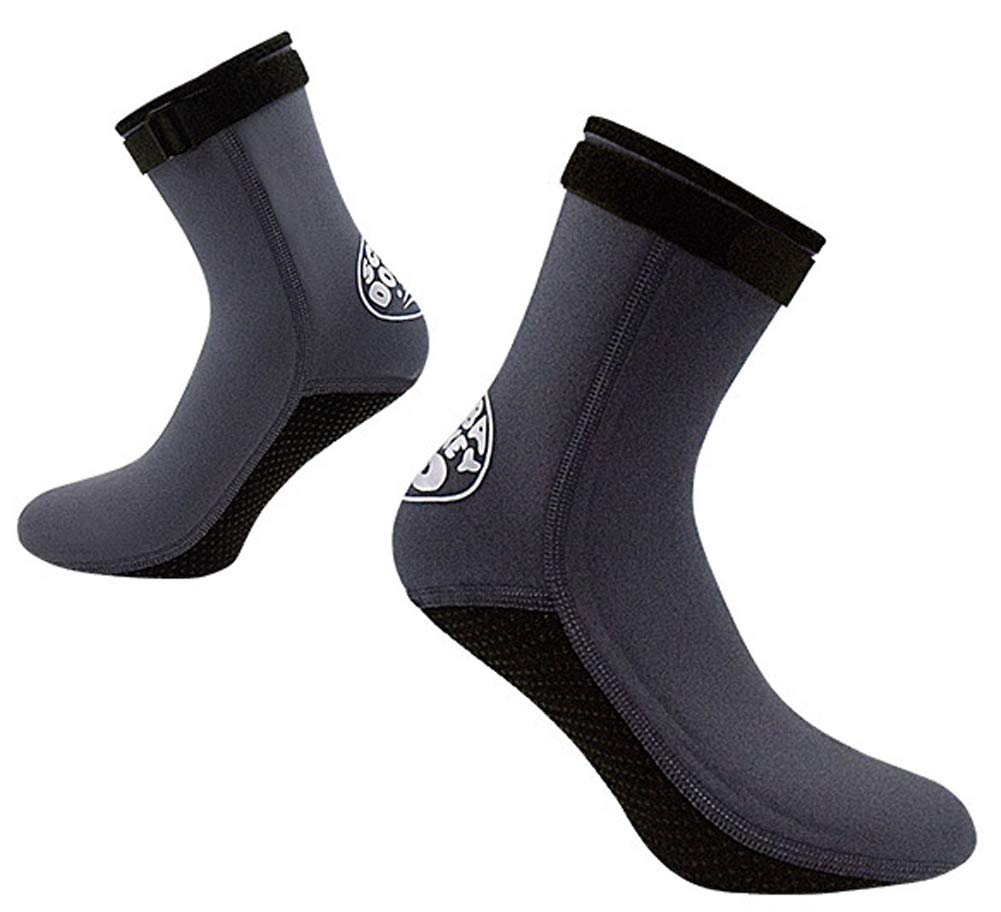 YJZQ 3mm Neoprene Wetsuit Socks Thermal Anti-slip Scuba Diving Socks Fins Socks Water Snorkeling Socks for Men Women Swimming Sailing Kayaking Surfing Water Sports Thermal Socks — image 1