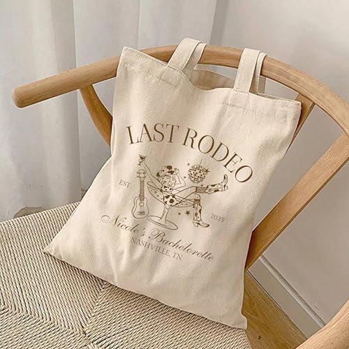 Bolso tote personalizado para despedida de soltera temática vaquera 'Last Rodeo' miniatura 6