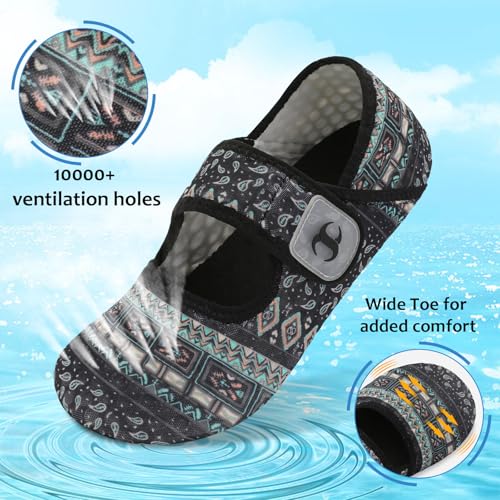 Image of Water Shoes for Women Men Barefoot Beach Swim Aqua Socks Summer Wide Slides Sandals Quick Dry Pool River Sea Sock Shoes