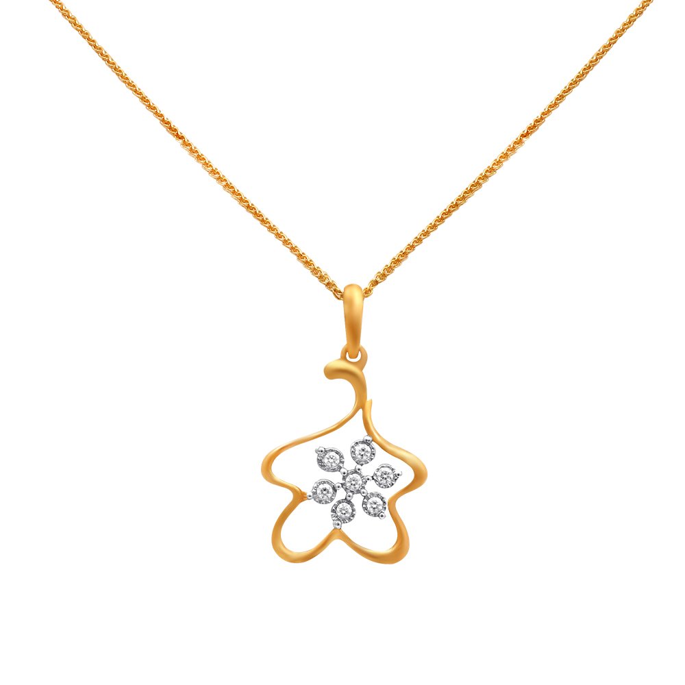 joyalukkas Pride Diamond Collection 18K (750) Yellow Gold and Diamond Pendant-picture-8