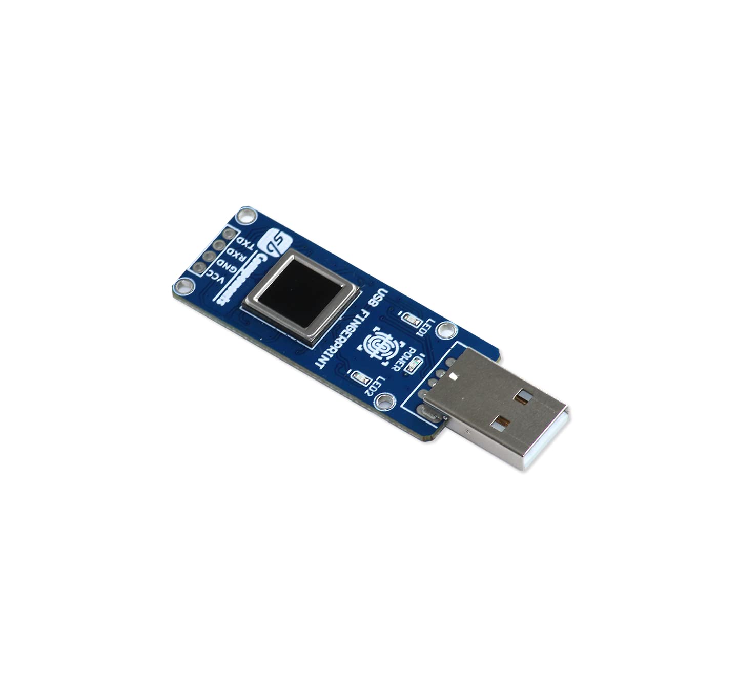 sb components Acrylic USB Fingerprint Scanner for PC,Single Board Computers and Micro Controllers USB Dongle Fingerprint Expansion Board,Blue 1