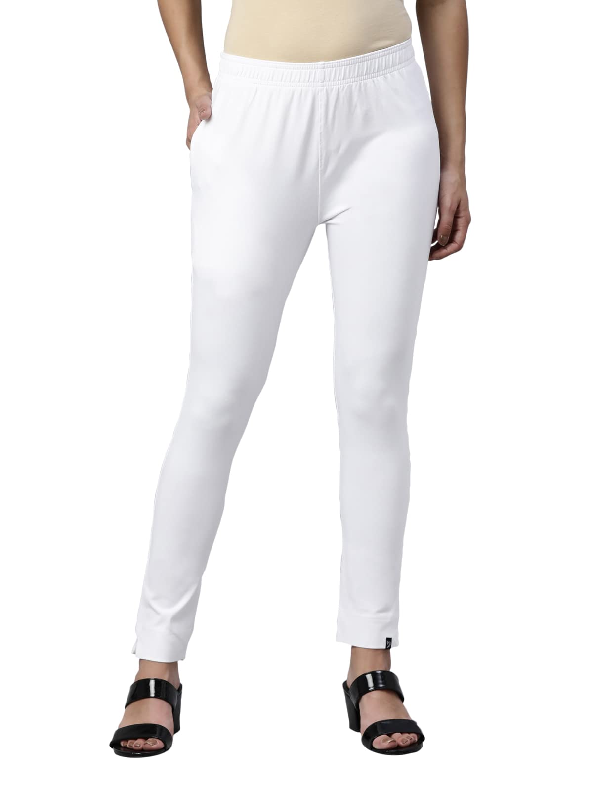 Twin BirdsRegular Fit Cotton Blended Fabric Sleek Ethnic Knitted Kurti Pant with Functional Pocket for Women