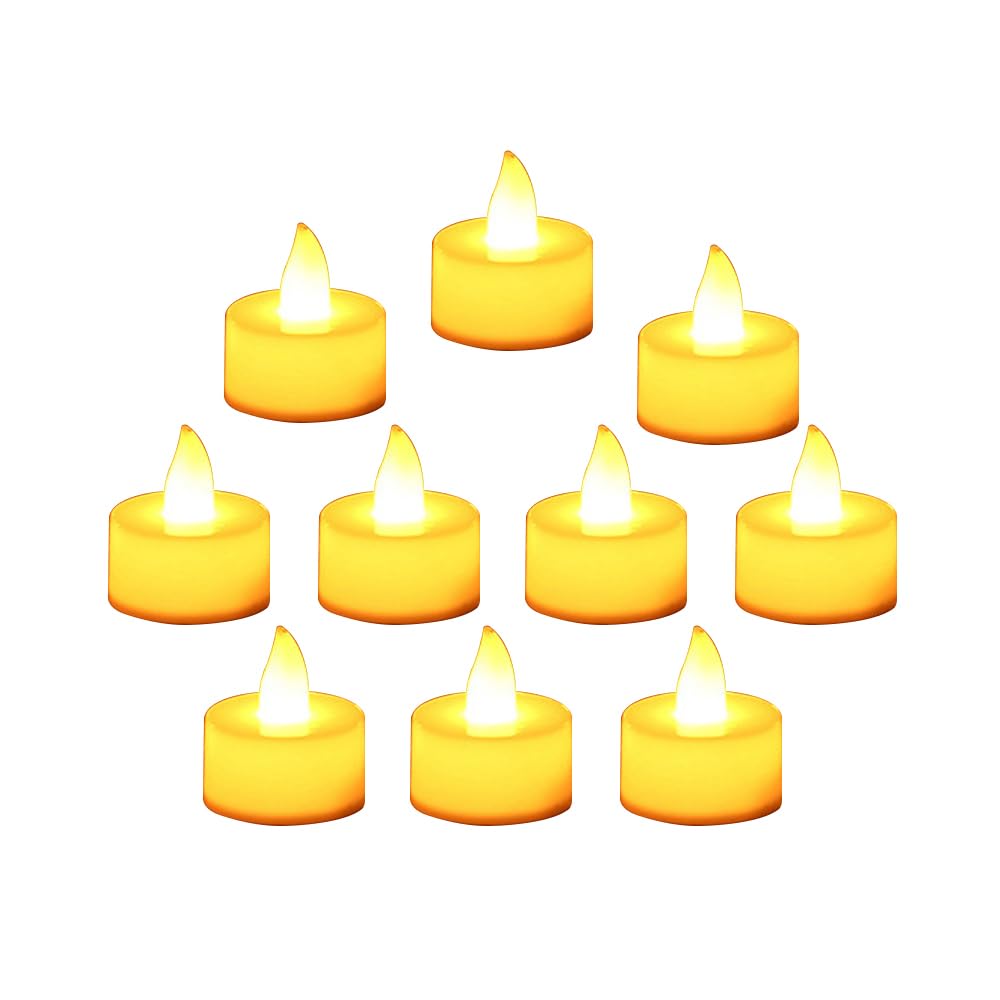 10個入り キャンドルライト 塑料 電池式 ろうそく LED 蝋燭 クリスマス/パーティー/結婚式/誕生日用 (style1)