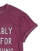 Probably-Late-for-Something-Shirt-Women-Late-Tee-with-Funny-Sayings-Casual-Short-Sleeve-Tee-Top Probably Late for Something Shirt Women Late Tee with Funny Sayings Casual Short Sleeve Tee Top (Mulberry, XL)