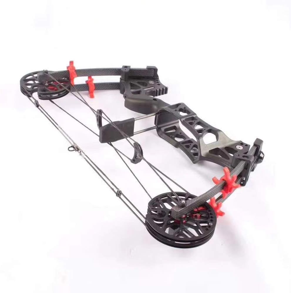 SHARROW 21 Inch Archery Compound Bow, 30-60lbs Multi-Purpose Compound Bow, Composite Bow, Use Arrow and Iron Ball, First Speed of 115m/s Steel Ball Bow, Hunting Bow, Shooting Fish Bow, Labor Saving