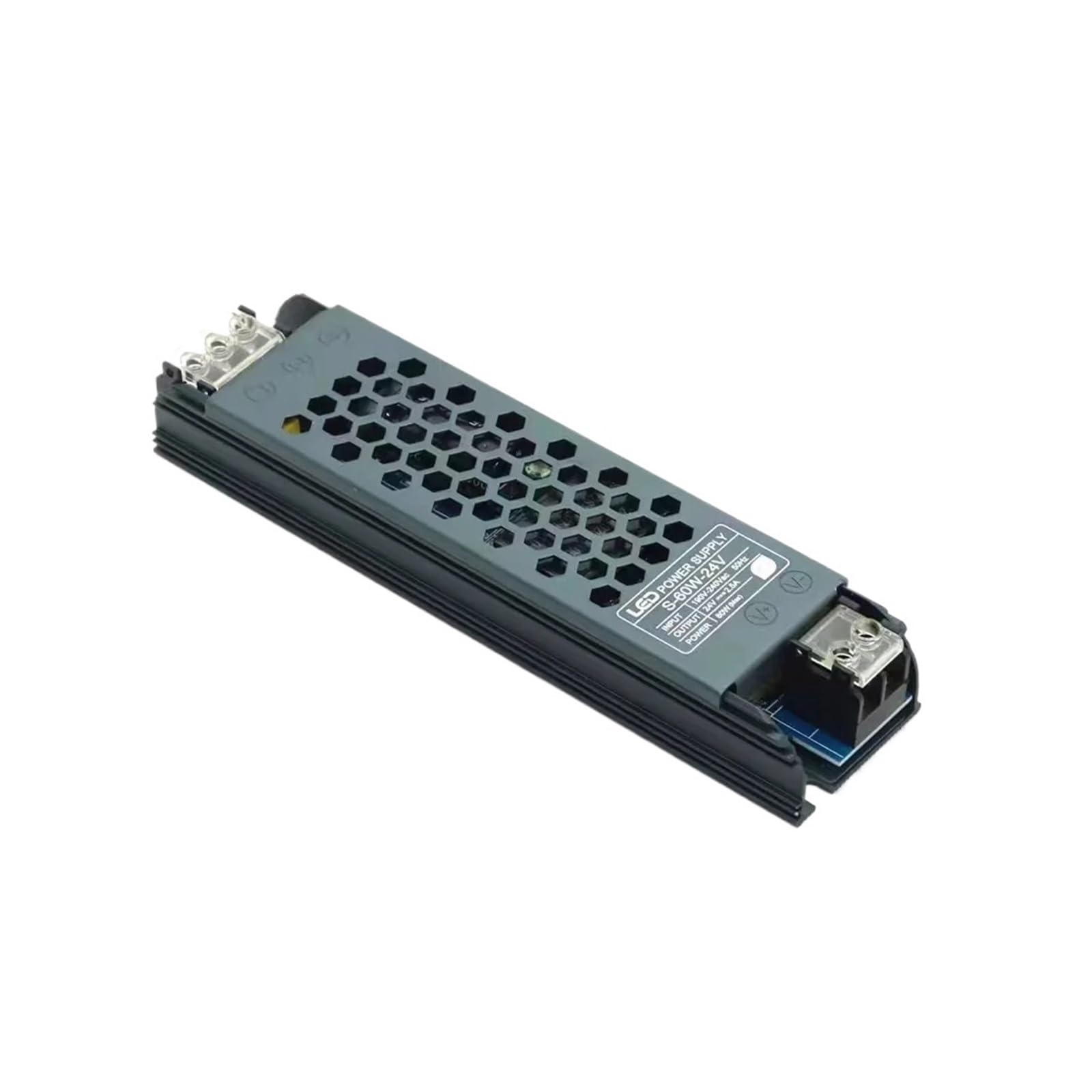 JJKKOZVQF Lighting Transformers 12V 24V 60W DC Power Supply LED Driver AC 190V-220V to 12 24 V Volt 5A 60W Switching Power Supply(12V 5A 60W)