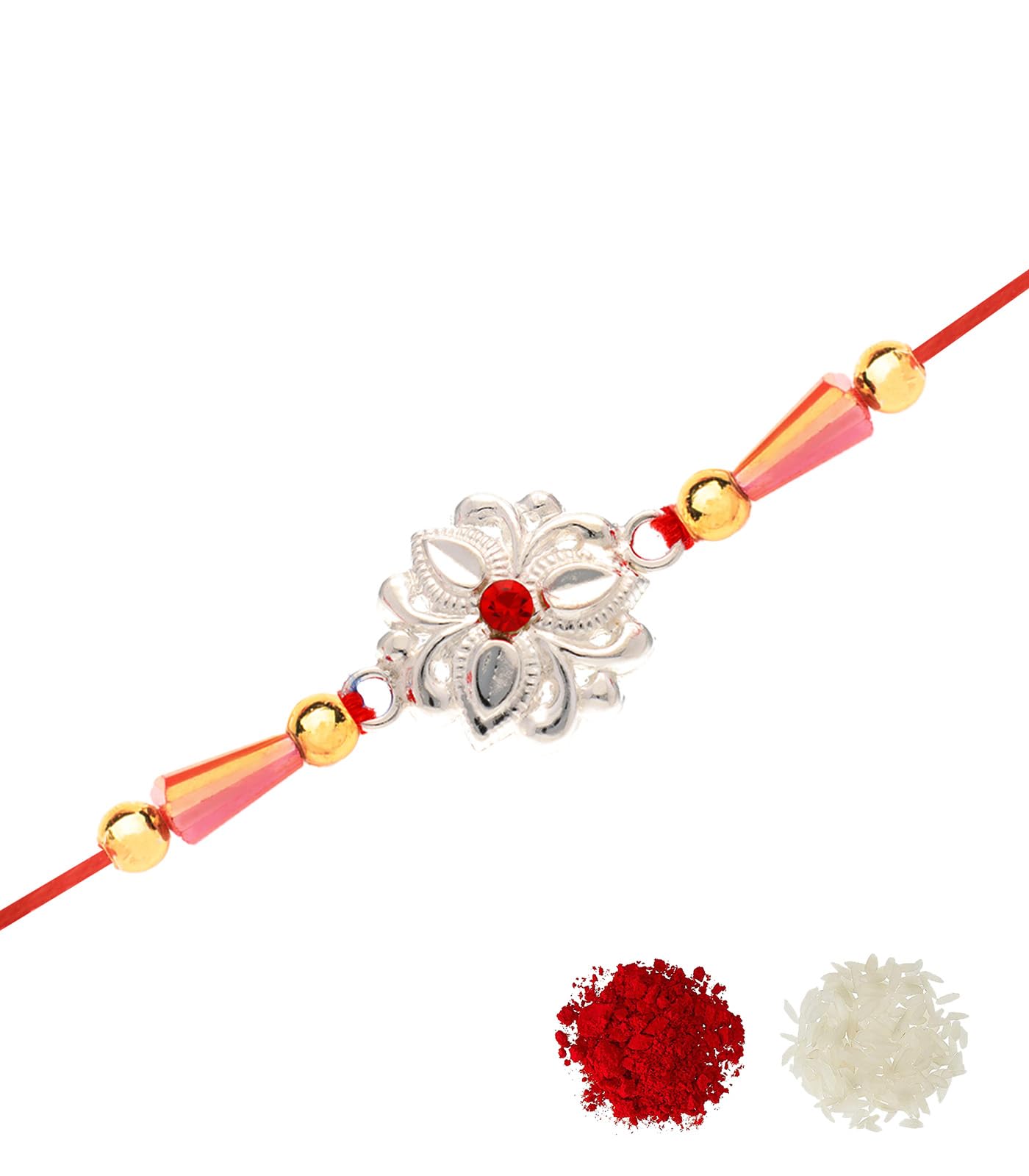 Gargi by P.N. Gadgil and Sons 925 Silver Traditional Rakhi | Gifts for Men and Boys | Rakshabandhan Rakhi for Brother | Rakhi for Boys & Men With Certificate of Authenticity (B0D3HYDHL5) Amazon Price History, Amazon Price Tracker