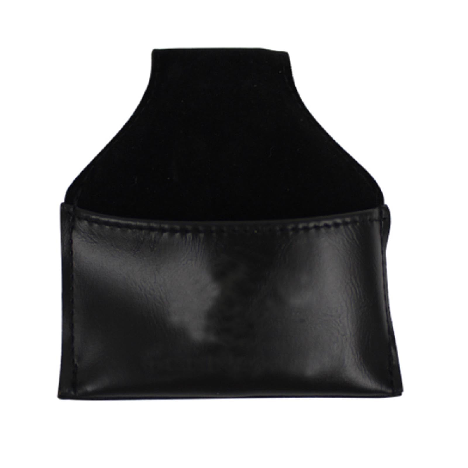 Zestjewel Portable Billiard Chalk Holder Snooker Billiards Chalk Bag PU Pouch Bag Accessory Black
