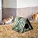 Outdoor Pet Shelter Pet Sleeping Bed, Weatherproof Waterproof Detachable Cat House Stray Cat Shelter for Puppy Dogs Cat, Green S