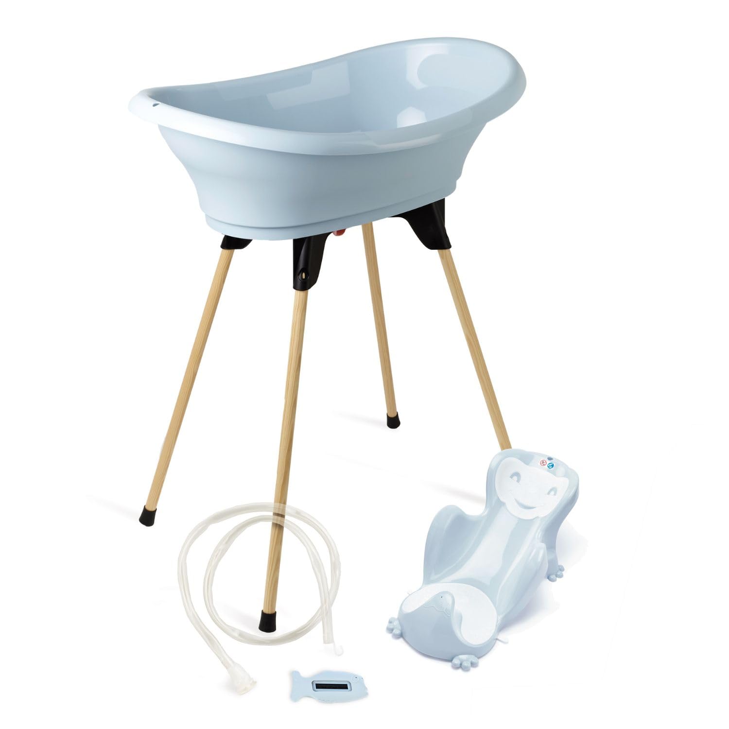Thermobaby - Vasino Per Bambini A Forma Di Pulmino, Ergonomico E Stabile, Colore Blu