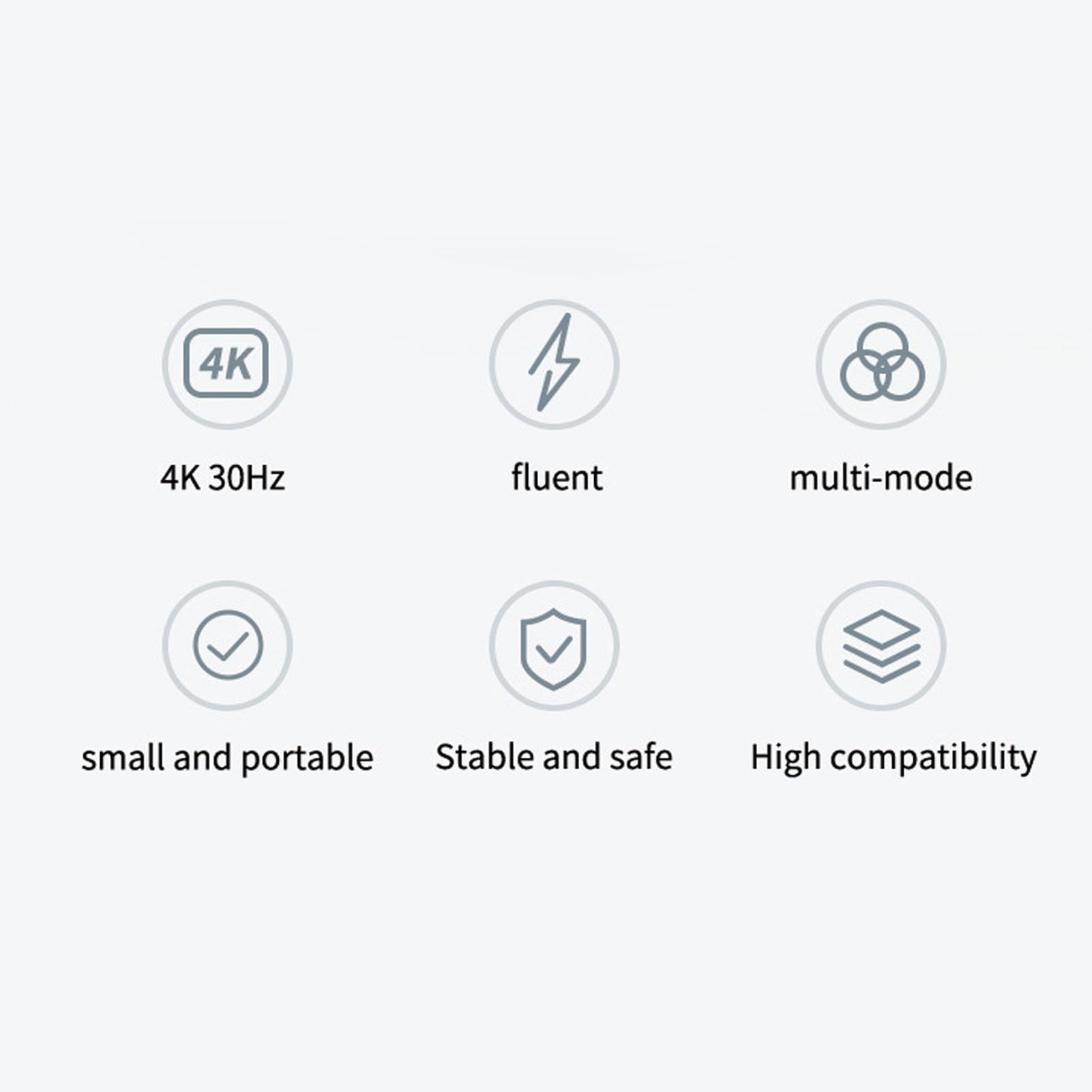 Adaptateur de Dongle D'affichage HDMI sans Fil, Adaptateur D'affichage HDMI 4K avec Connexion Facile, Diffusion D'écran de Téléphone, Transmission Rapide pour Téléphones TV