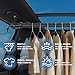 Heavy Duty Car Clothes Hanger Bar, Car Clothes Racks for Hanging Telescopic Adjustable 34
