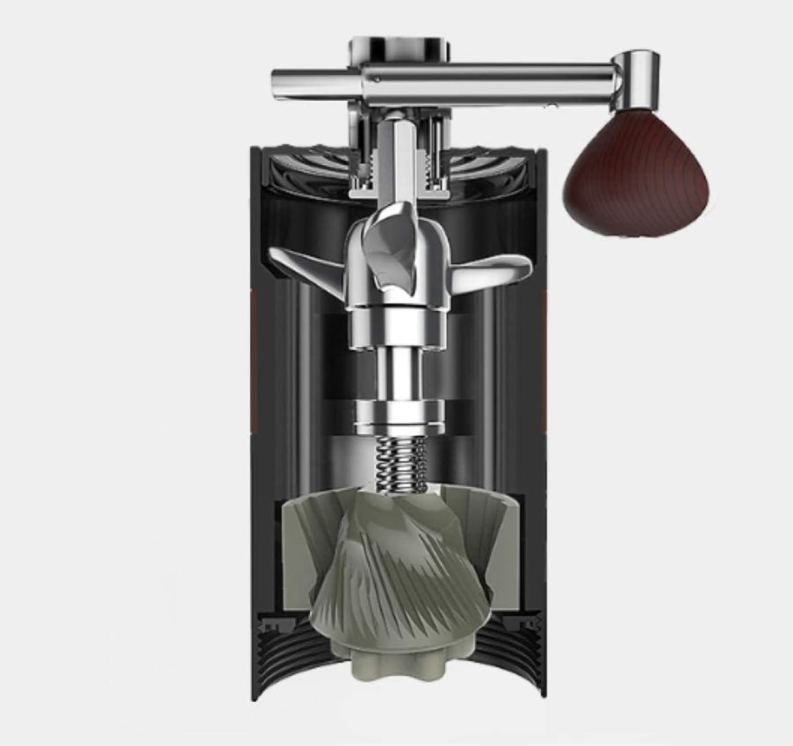 French Press Ręczne Młynki Do Kawy Metalowy Młynek Narzędzie Ze Stali Nierdzewnej Ręcznie Robiony Dzbanek Kawy(Black)