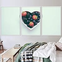 3 Piece Framed Canvas Wall Art Colorful Fruit Canvas Prints Home Artwork Decoration for Living Room,Bedroom - 16