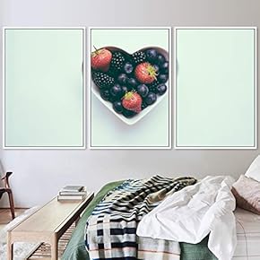 signwin 3 Piece Framed Canvas Wall Art Colorful...