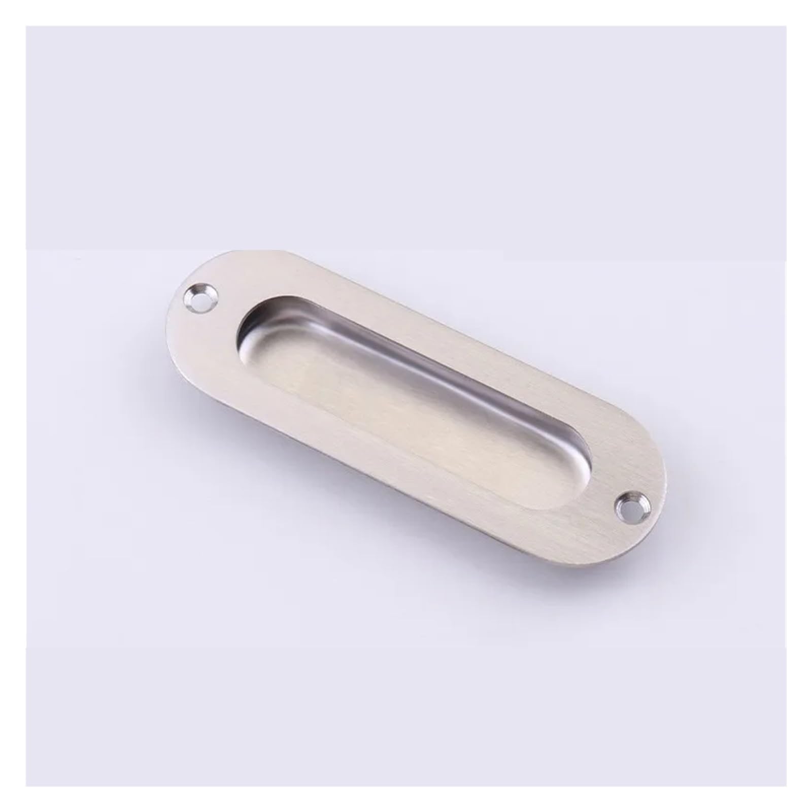 Mohuied Steel B 120Mm Recessed Handle Oval-Shaped Concealed Recessed Handle For Furniture Kitchen Cabinet Drawer Knobs Cupboard Invisible Sliding(Steel B 120Mm)