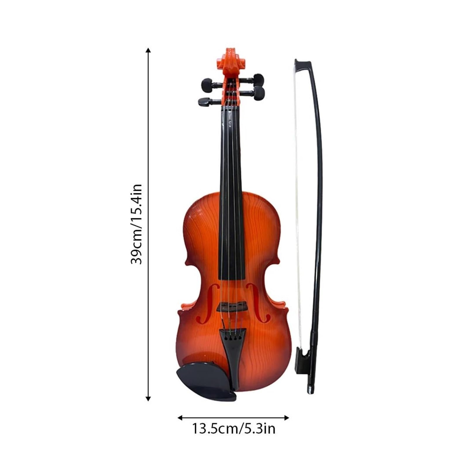 Violini Violino per esercitazioni musicali Violino per principianti Kit per violino Strumento musicale Strumento a corde regolabili(Red)