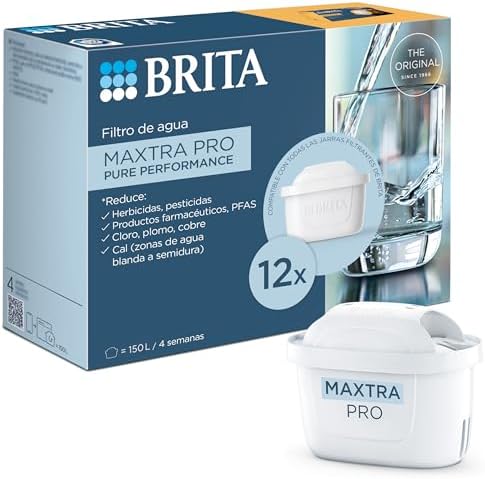 BRITA Cartucho de filtro de agua MAXTRA PRO All-in-1 pack 12 - Re...