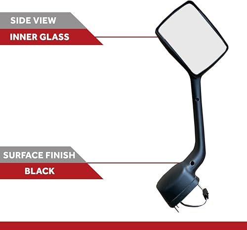 Miniatura 3 de Compatible con espejo de capó Kenworth Peterbilt T680 T880 cromado lado izquierdo del conductor 2010 a 2019
