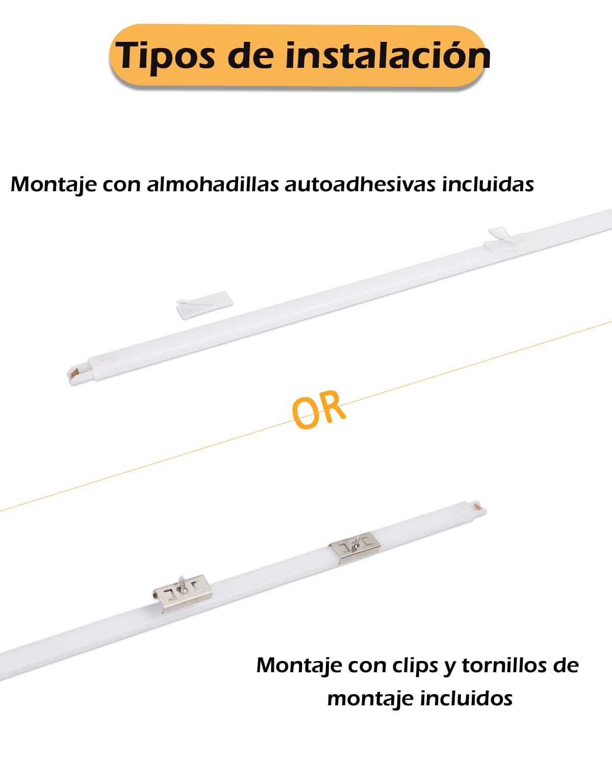 Cefrank Iluminación LED Bajo Gabinete 6 Unidades 30cm Barras de Luz Interconectables para Gabinete, Cocina, Estante, Banca de Trabajo, Armario, 1200 Lúmenes, Blanco Cálido 3000K