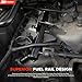 Billet Alum Fuel Rail Compatible with 1988-2006 Jeep Cherokee XJ & Wrangler TJ YJ 4.0L Engine | Replaces 1997 1998 1999 2000 2001