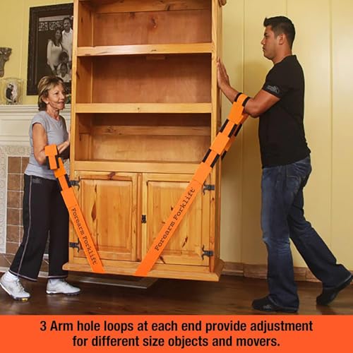 Image of 2-Person Moving Straps System - Heavy Duty Furniture Lifting Shoulder Straps for Mattress, Appliances & 500lbs Objects - Back Saver Tool for Pain-Free Moving