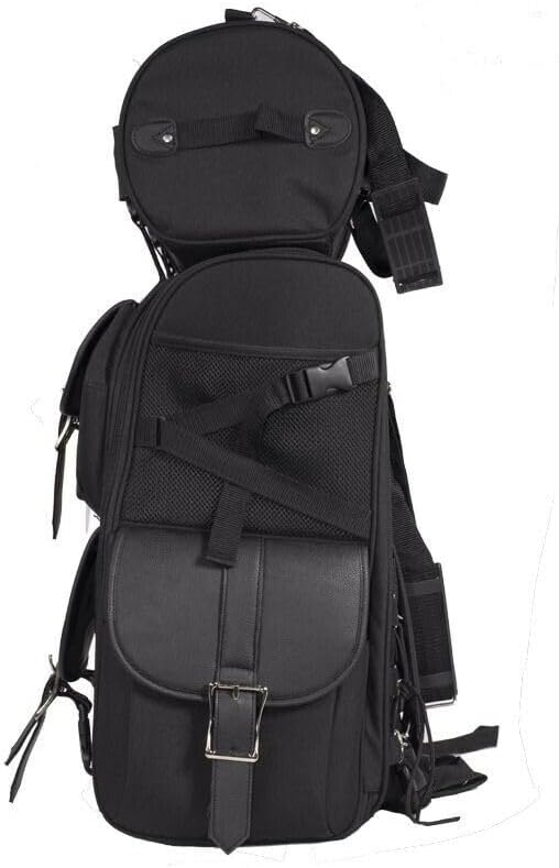 Miniatura 3 de EXCELSIOR INT - Bolsa de viaje grande para motocicleta, mochila, equipaje de viaje, color negro