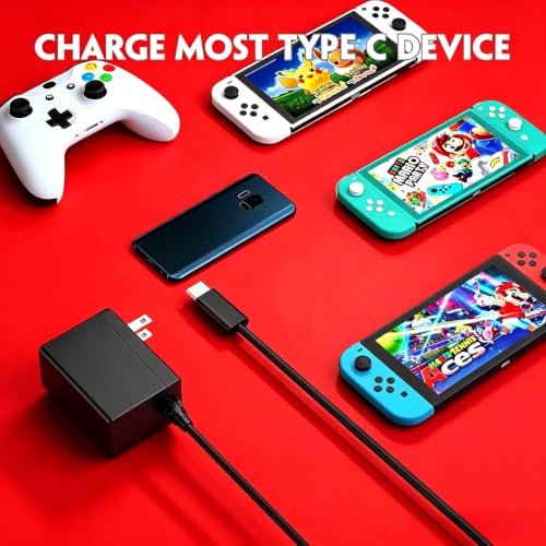 Image of Switch Charger for Nintendo, AC Power Supply Adapter for Nintendo Switch