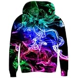 Idgreatim Kids Smoke Printed Sweatshirt 3D Graphic Long Sleeve Crewneck Hoodies Funny Children Boys Girls Hoodies 8-10 Years