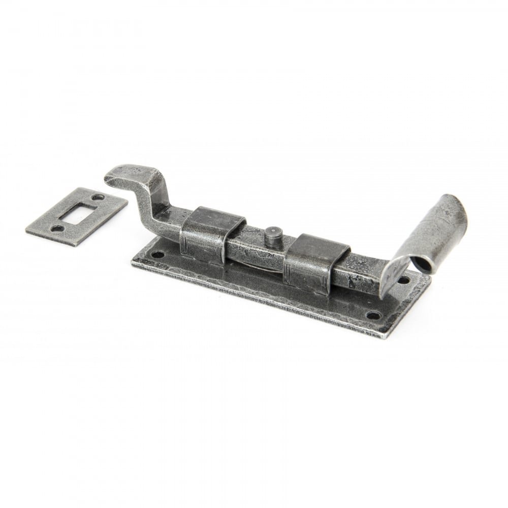 From The Anvil Pewter 4 Inch Cranked Door Bolt