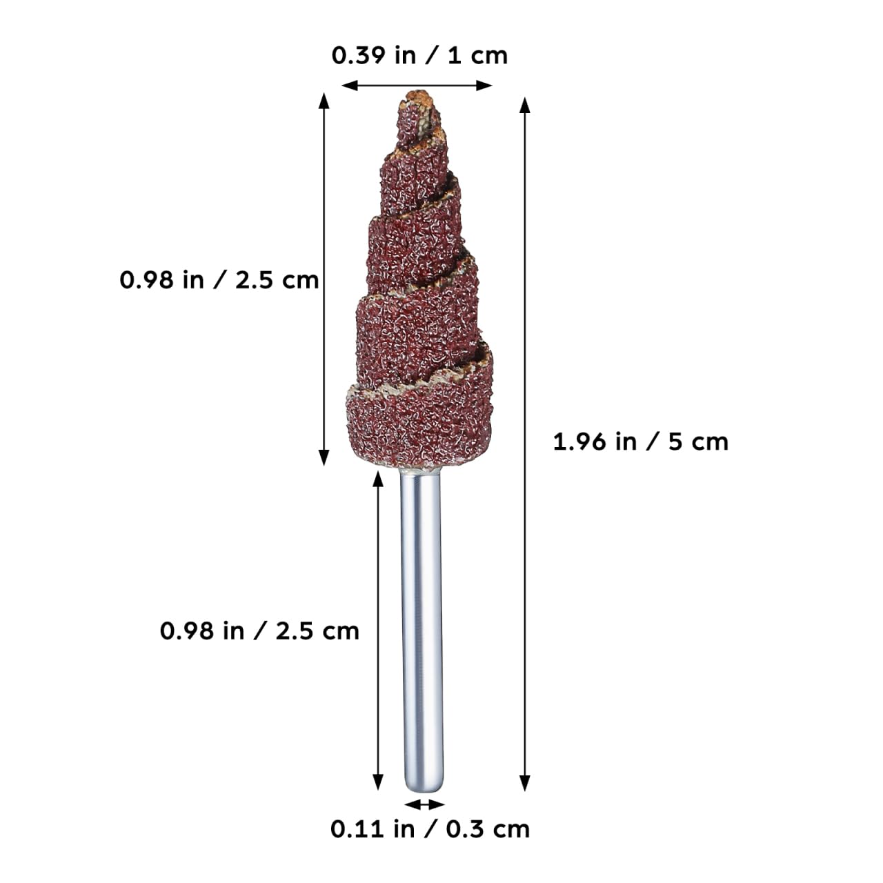 ULTECHNOVO Roue À Lamelles Abrasives Conique 20 Pièces Avec Poignée Métallique 2.2X0.4 Pouces Pour Ponçage Ébavurage Et Polissage Sur Bois Et Métal