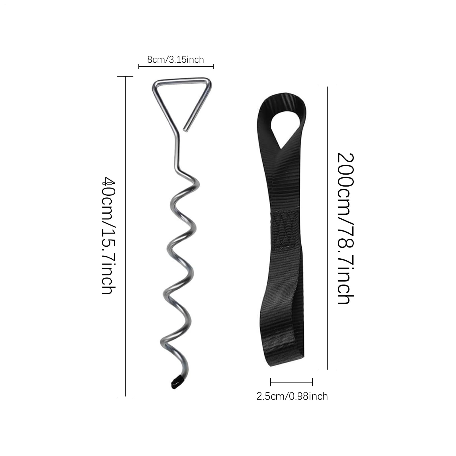 Kit di Ancoraggio Cinturini e Pioli per Tendalino Borsa Di Stoccaggio | Tendoni Prolunga La Durata Della Tenda Per Tendoni, Trampolino, Teli, Picnic, Barbecue E Raduni