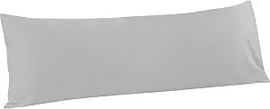 FLXXIE Body Pillow Cover - Super Soft Microfiber 20x54 Body Pillow Case - Envelope Closure, Wrinkle, Stain Resistant Light Grey Body Pillowcase, 20x54, Light Grey